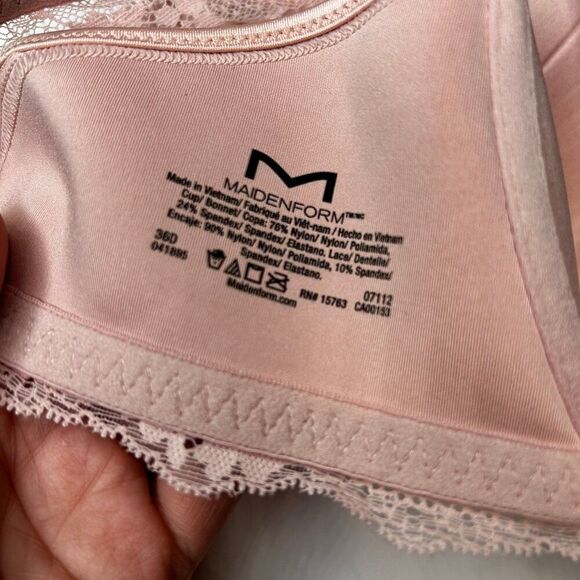 New Maidenform Pink T Back Lined extra coverage Bra 36D - Picture 6 of 6